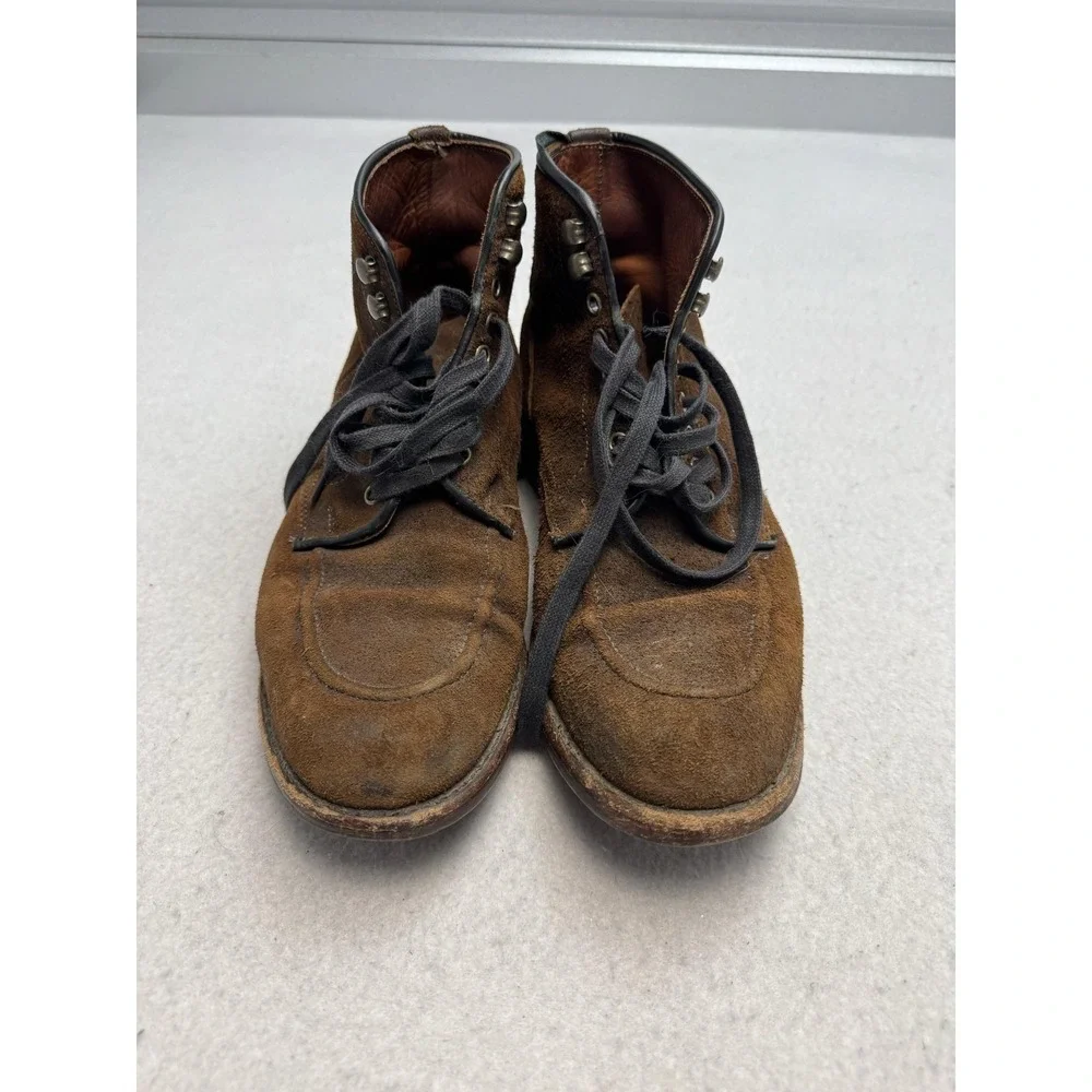Frye Suede Ankle Boots Mens Size 10 Brown Lace Up Leather Ankle USA Classic
